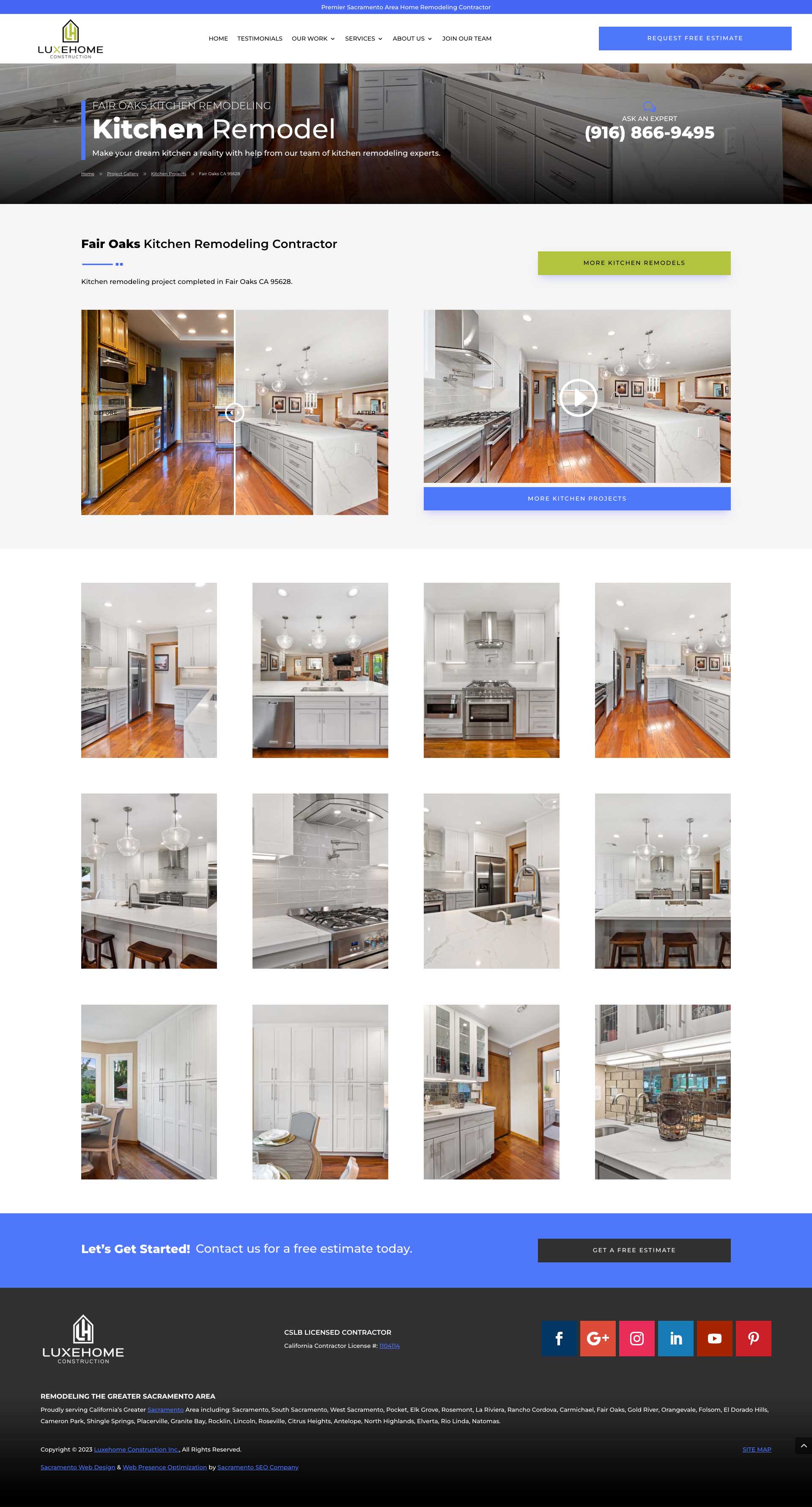 Luxehome Construction - Kitchen Remodel Project Page