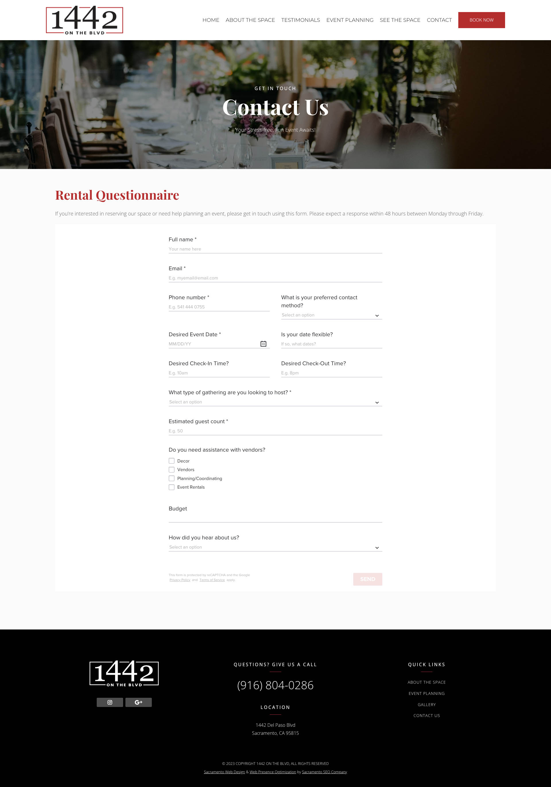 1442 On The Blvd - Booking Page 1442 On The Blvd - Booking Page