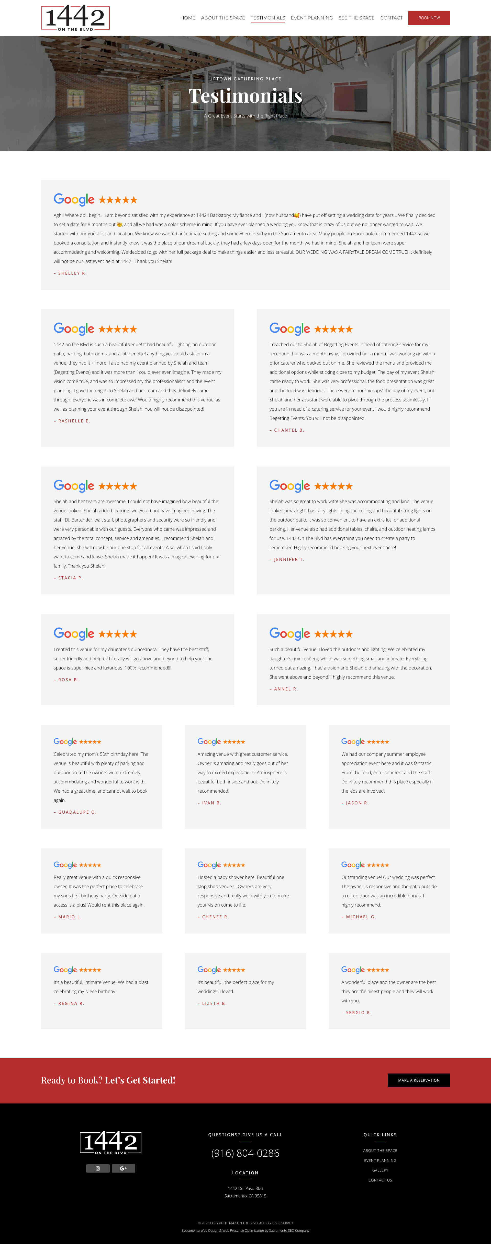 1442 On The Blvd - Testimonials Page 1442 On The Blvd - Testimonials Page