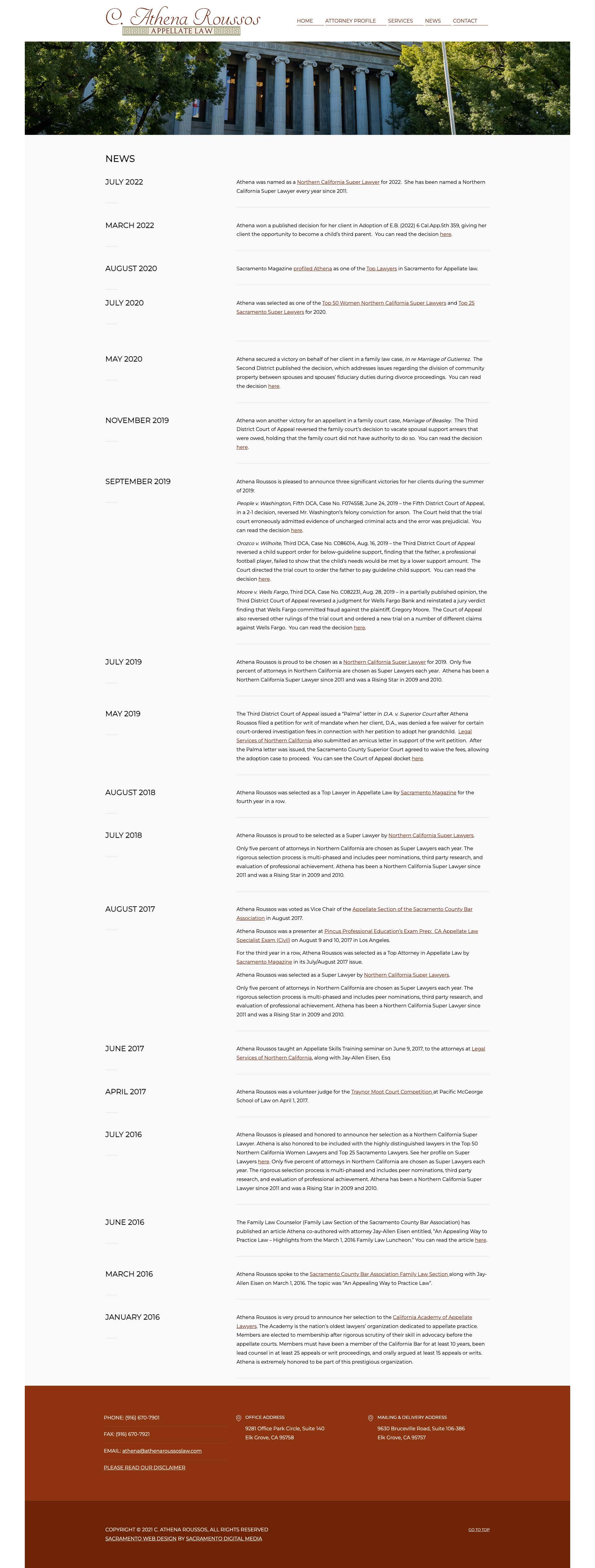 Athena Roussos News Page Athena Roussos News Page