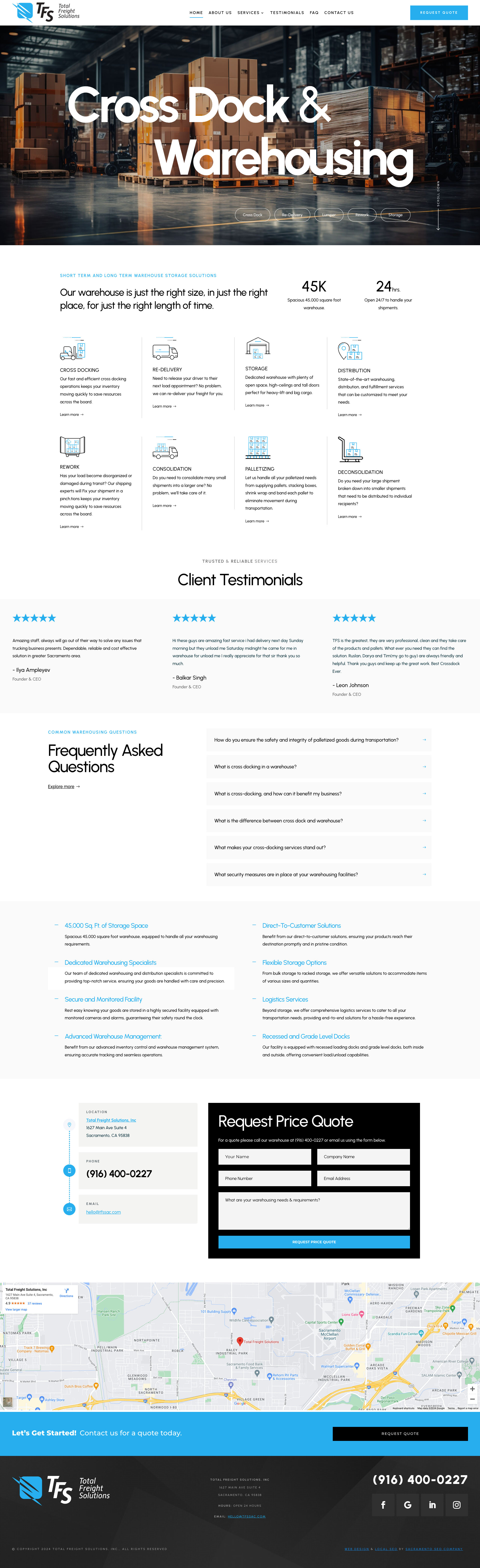 Crossdock Warehouse - Home Page
