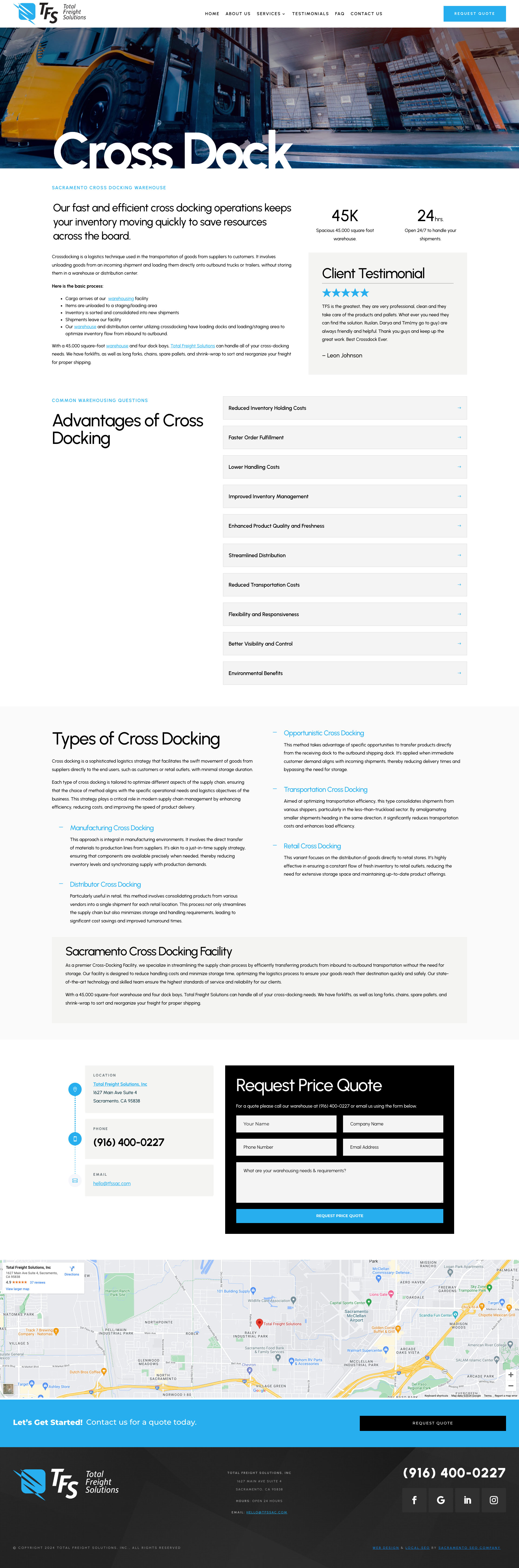 Crossdock Warehouse - Service Page