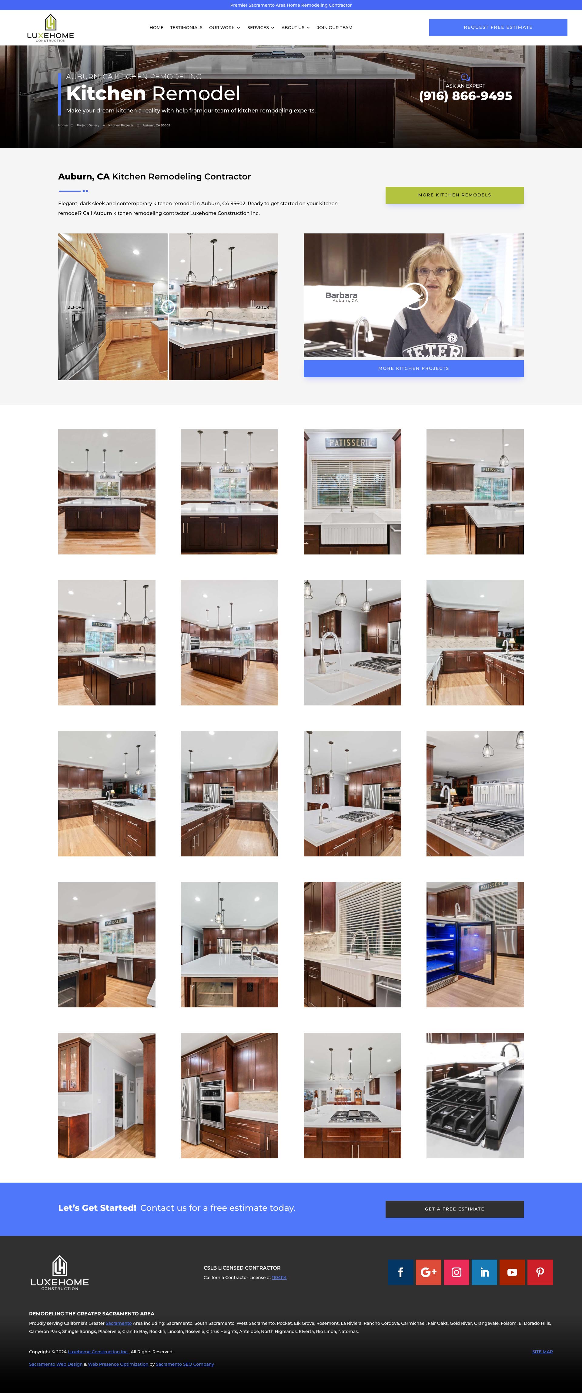 Luxehome Construction - Kitchen Project Page