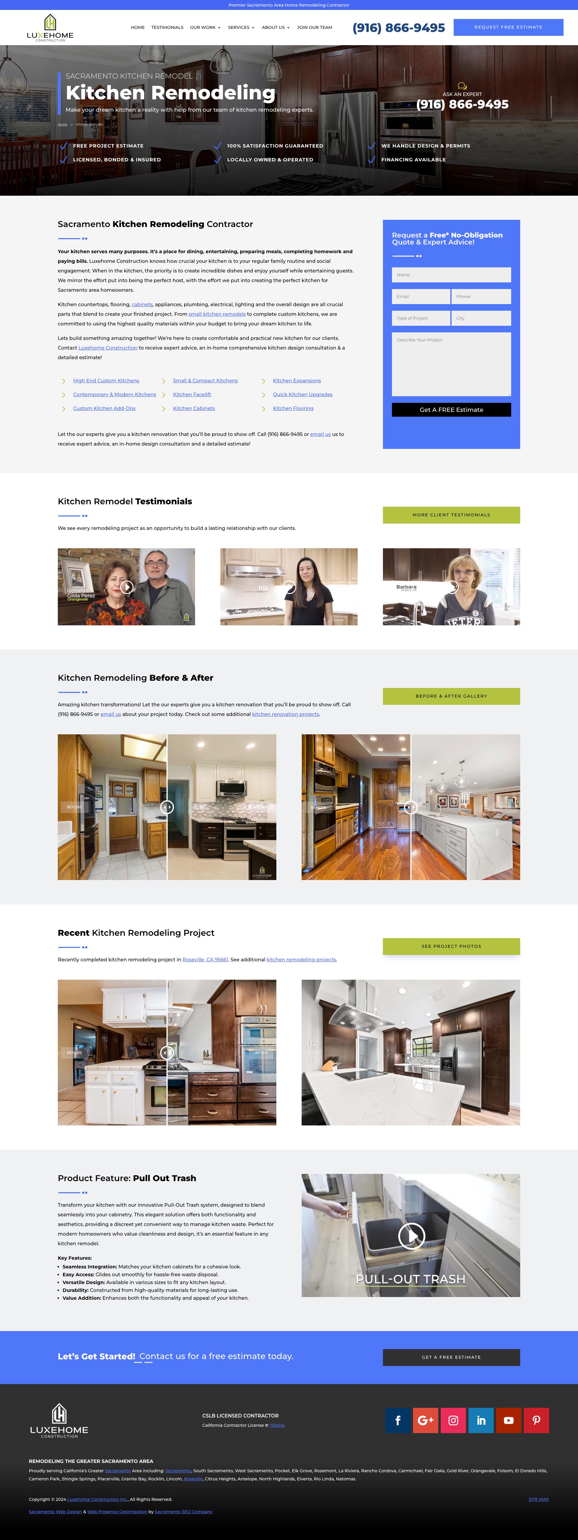 Luxehome Construction - Kitchen Remodel Page