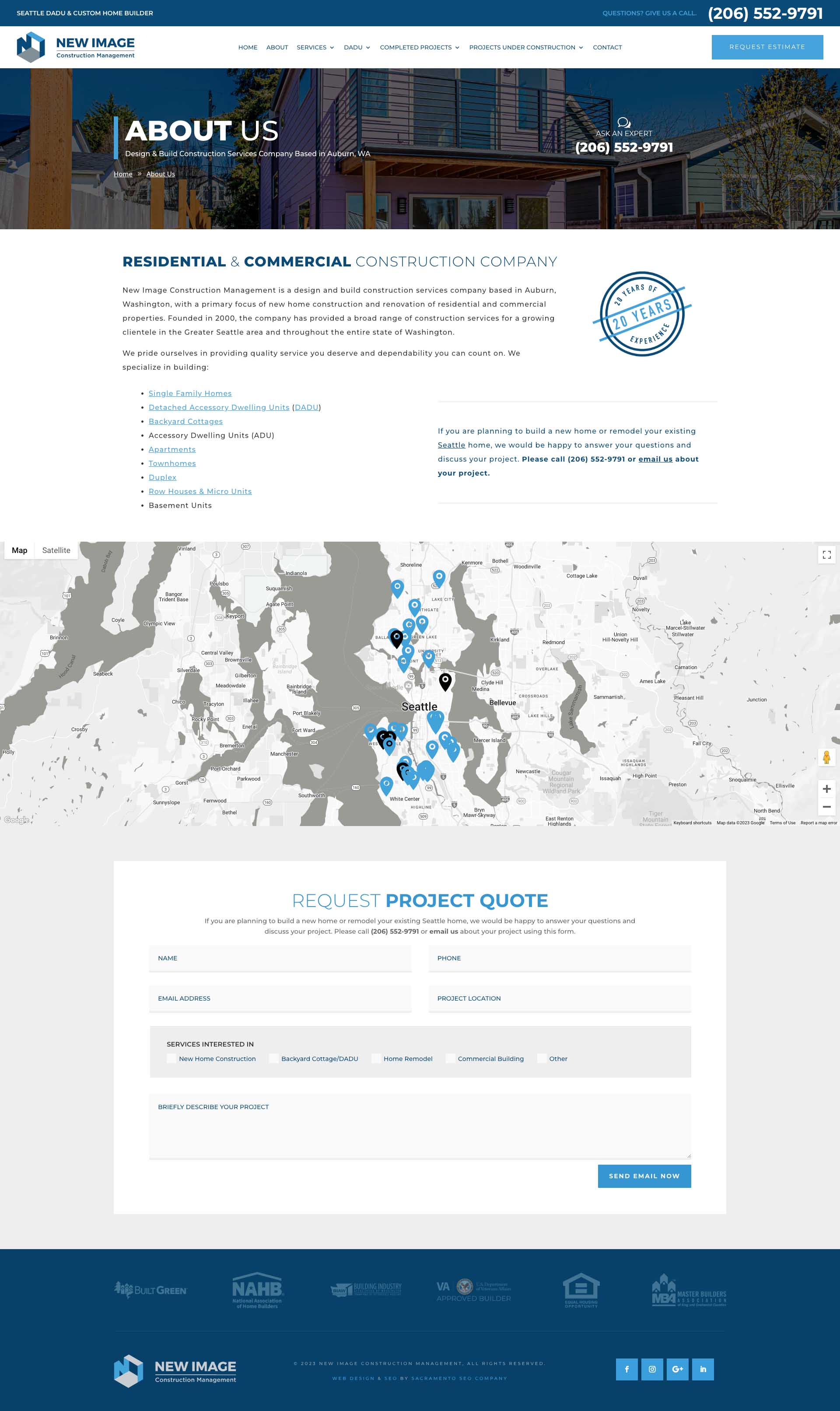 New Image Construction - About Page
