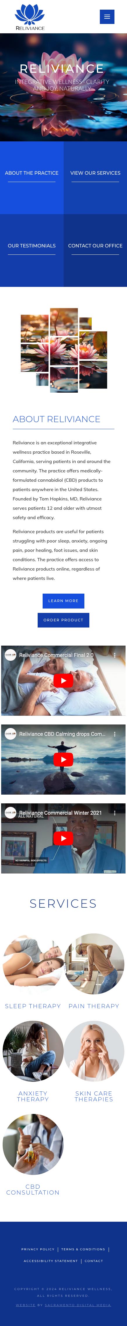 Reliviance - Mobile View