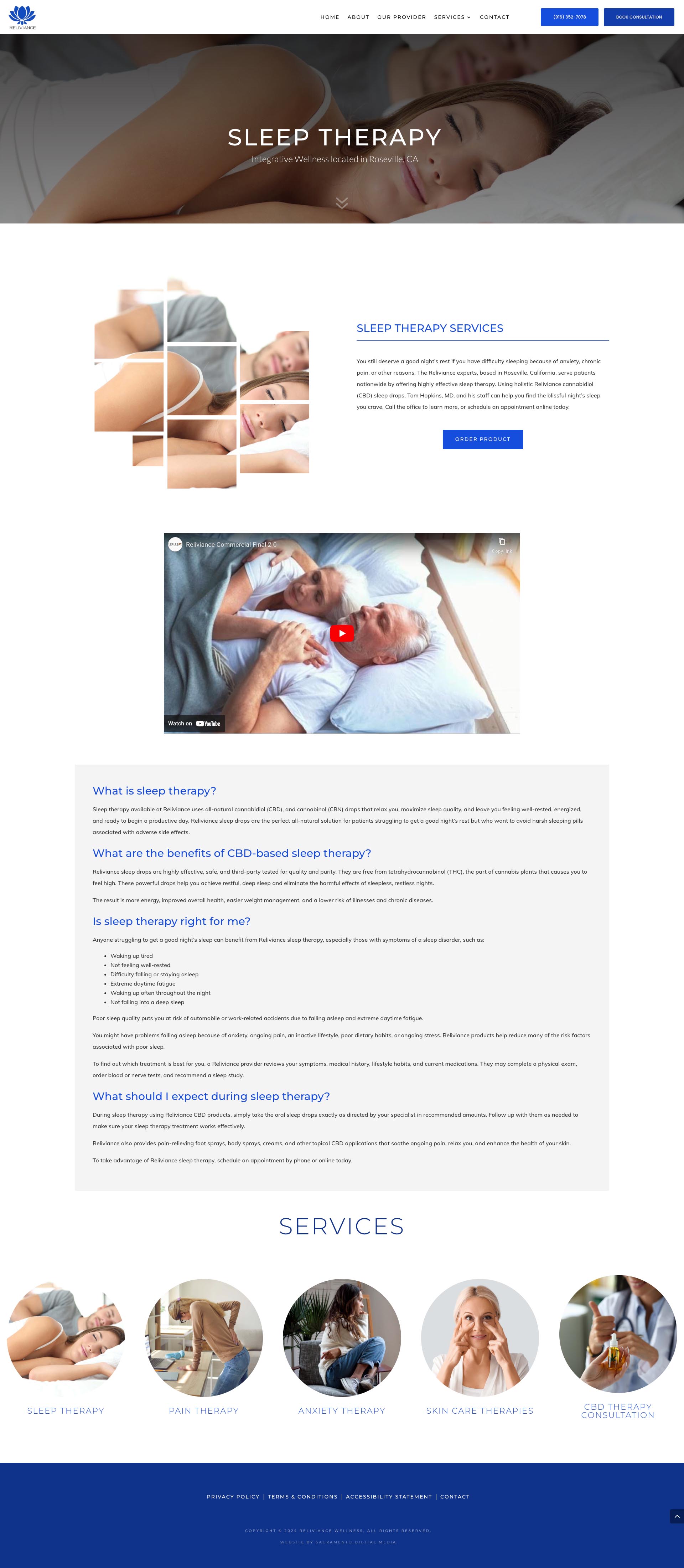 Reliviance - Service Page