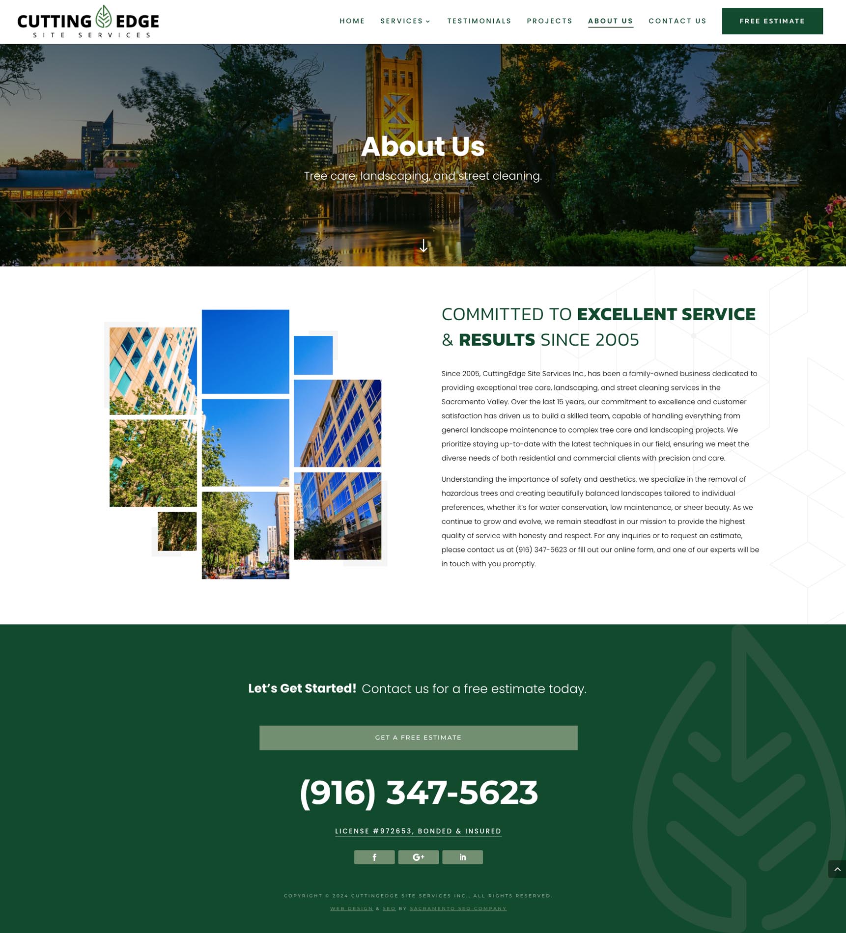 Sacramento CA Web Site Design Company - Cutting Edge Site Services - About Us Page