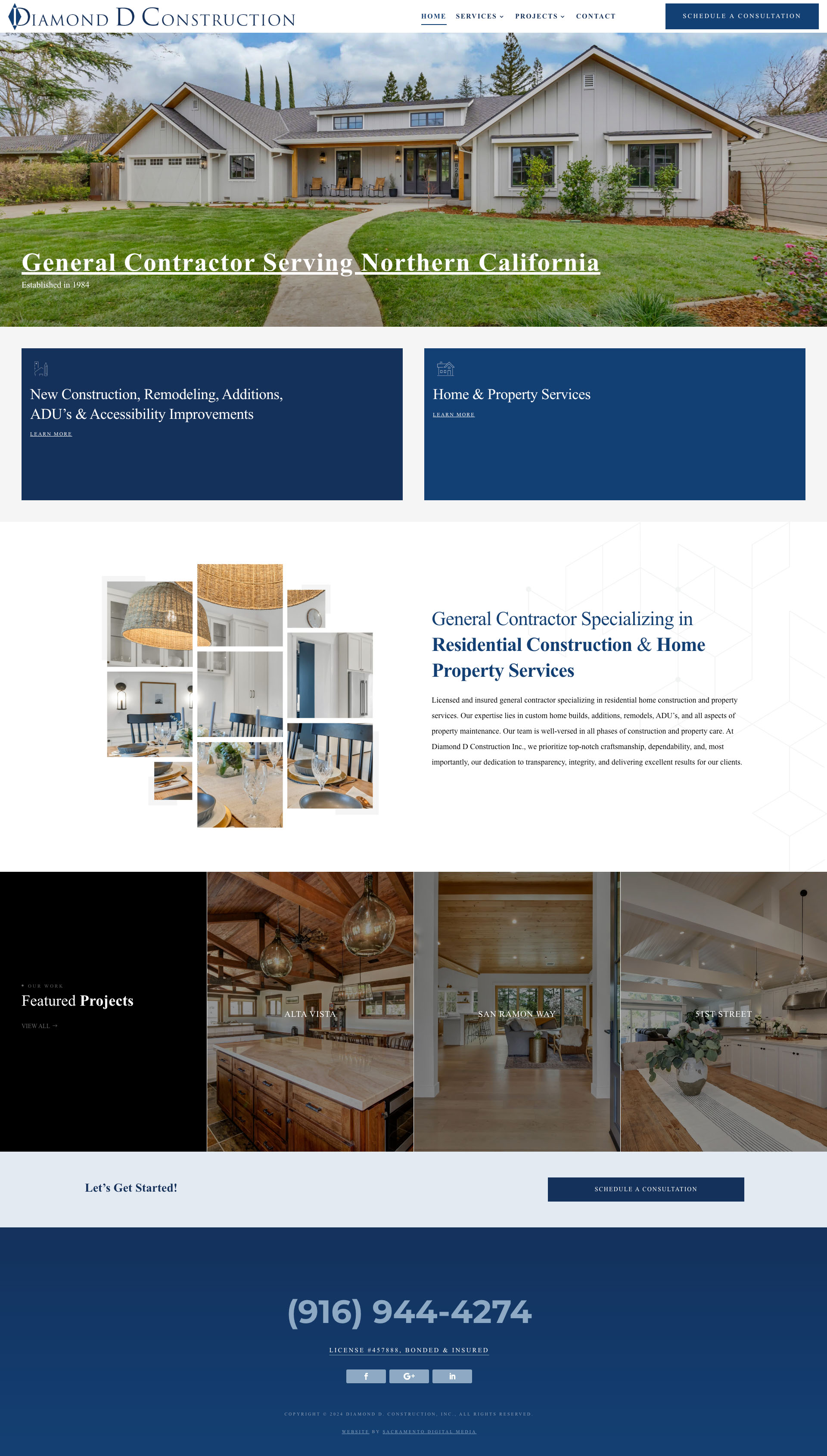 Sacramento General Contractor - Home Page