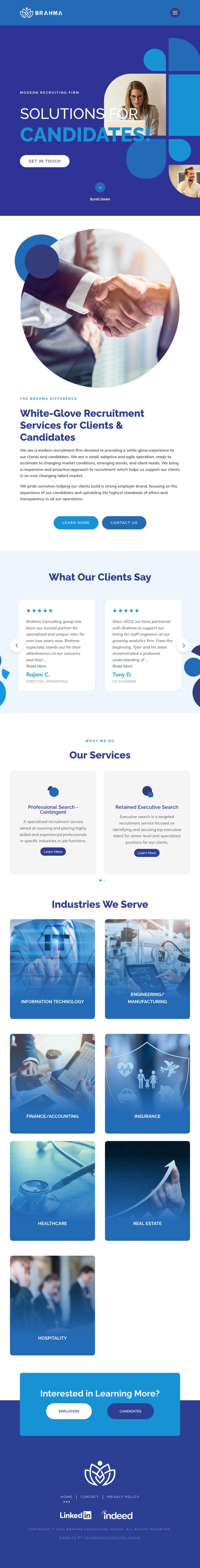Sacramento Responsive Web Design - Professional Service - Tablet View