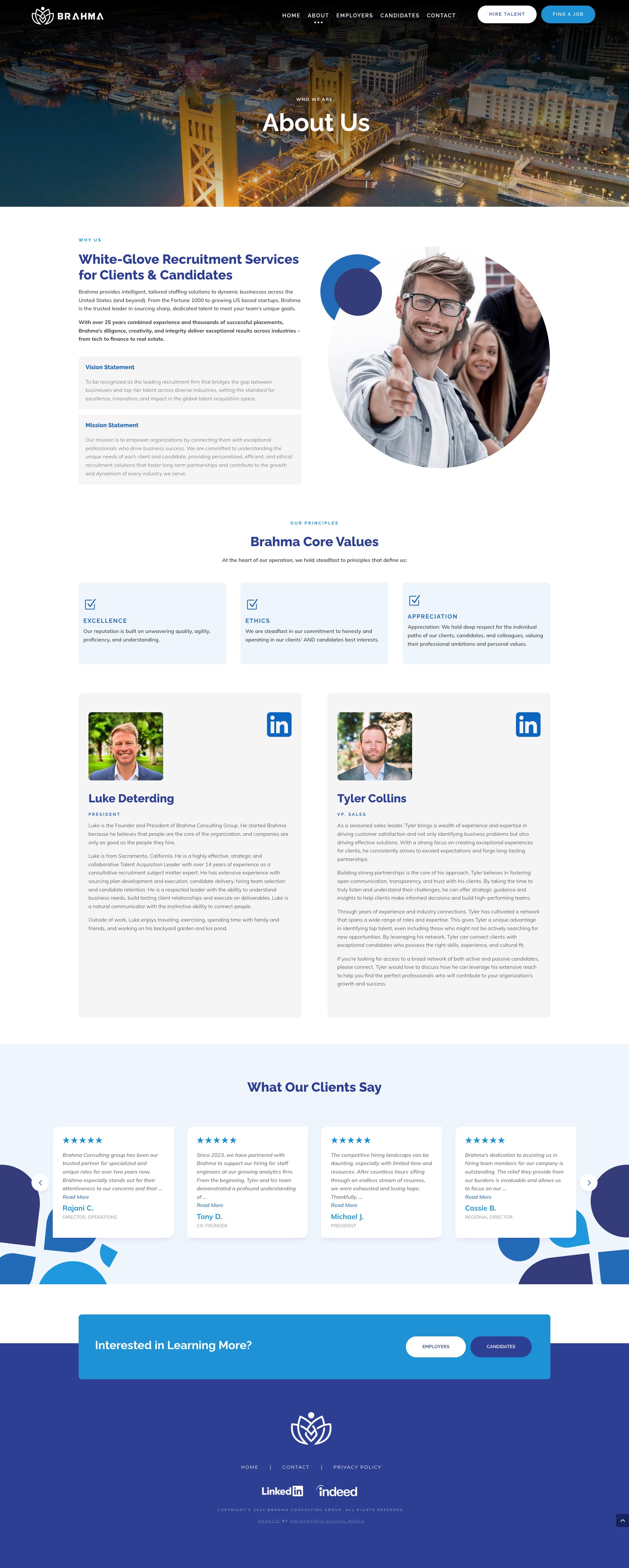 Web Design In Sacramento CA - Professional Service - About Page