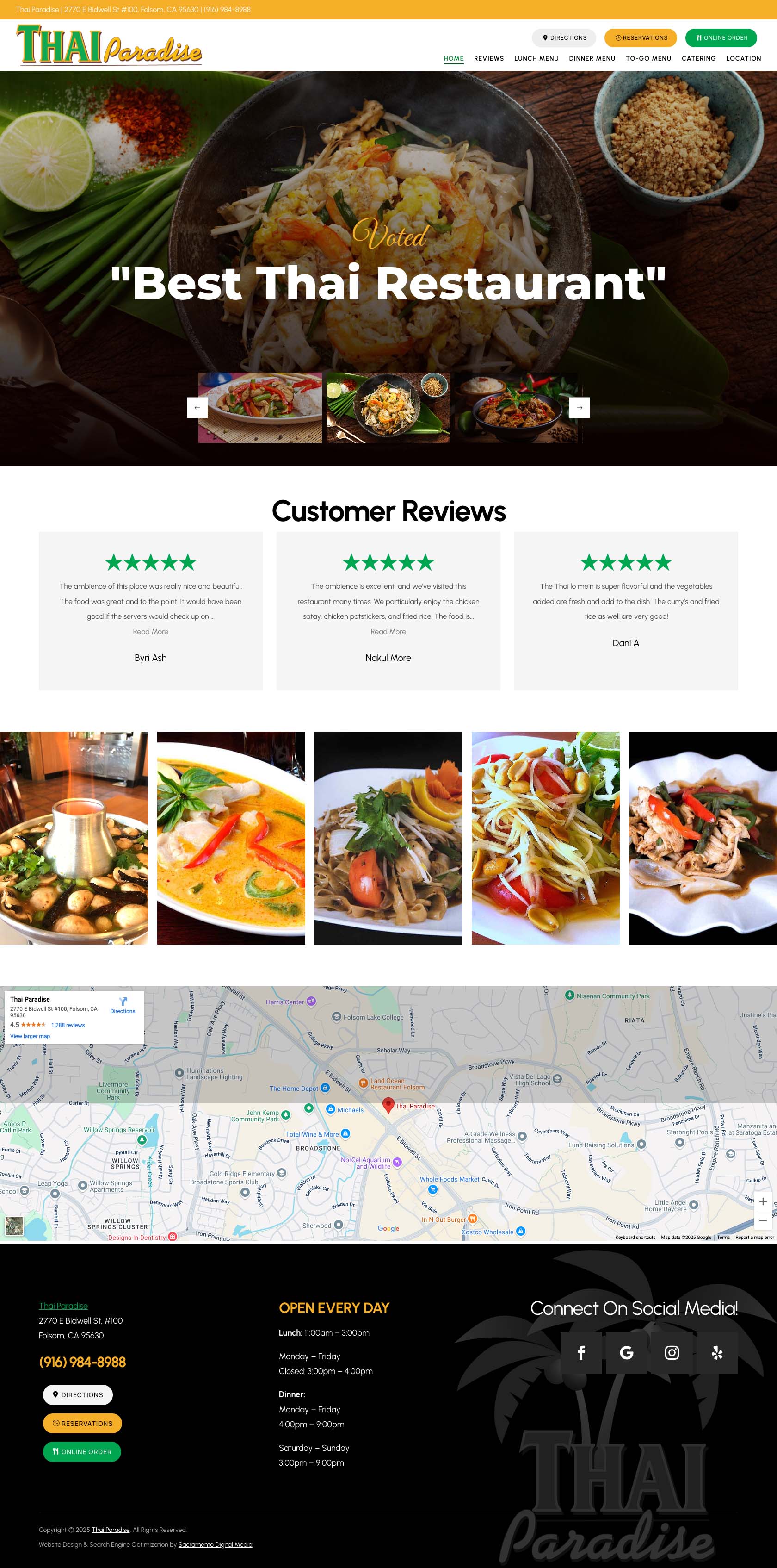 Thai Paradise Homepage